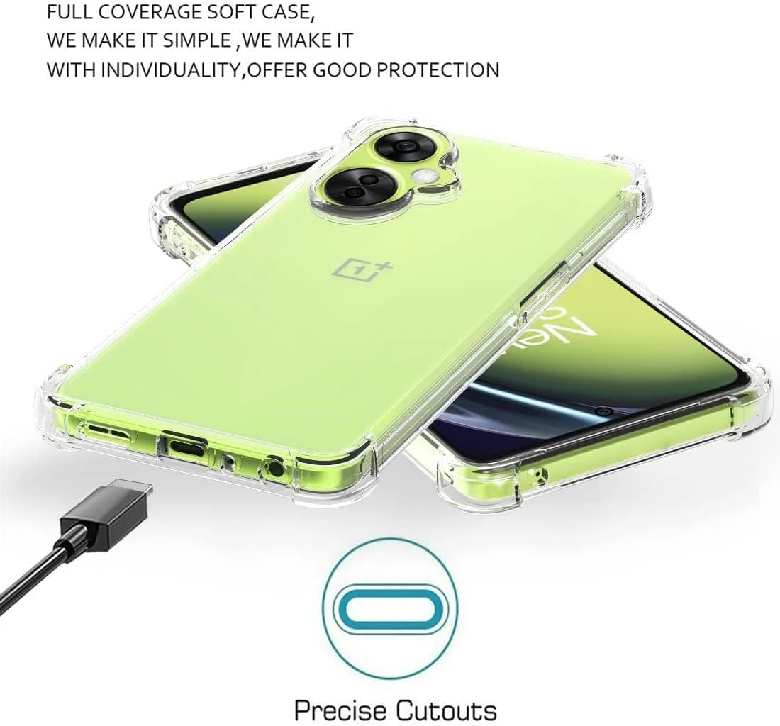 کاور محافظ TPU نرم و شفاف سازگار با Oneplus Nord CE 3 Lite 5G - کاور TPU باریک ضد خش