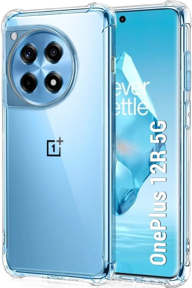 کاور پشتی سیلیکونی نرم و ضد ضربه Muzz برای گوشی OnePlus 12R 5G (شفاف)