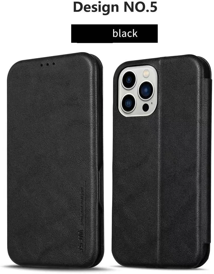 کیف چرمی تاشو AL SAFWAH مدل JSJM با جای کارت برای گوشی وان پلاس 10 پرو (1+10 پرو) - رنگ مشکی