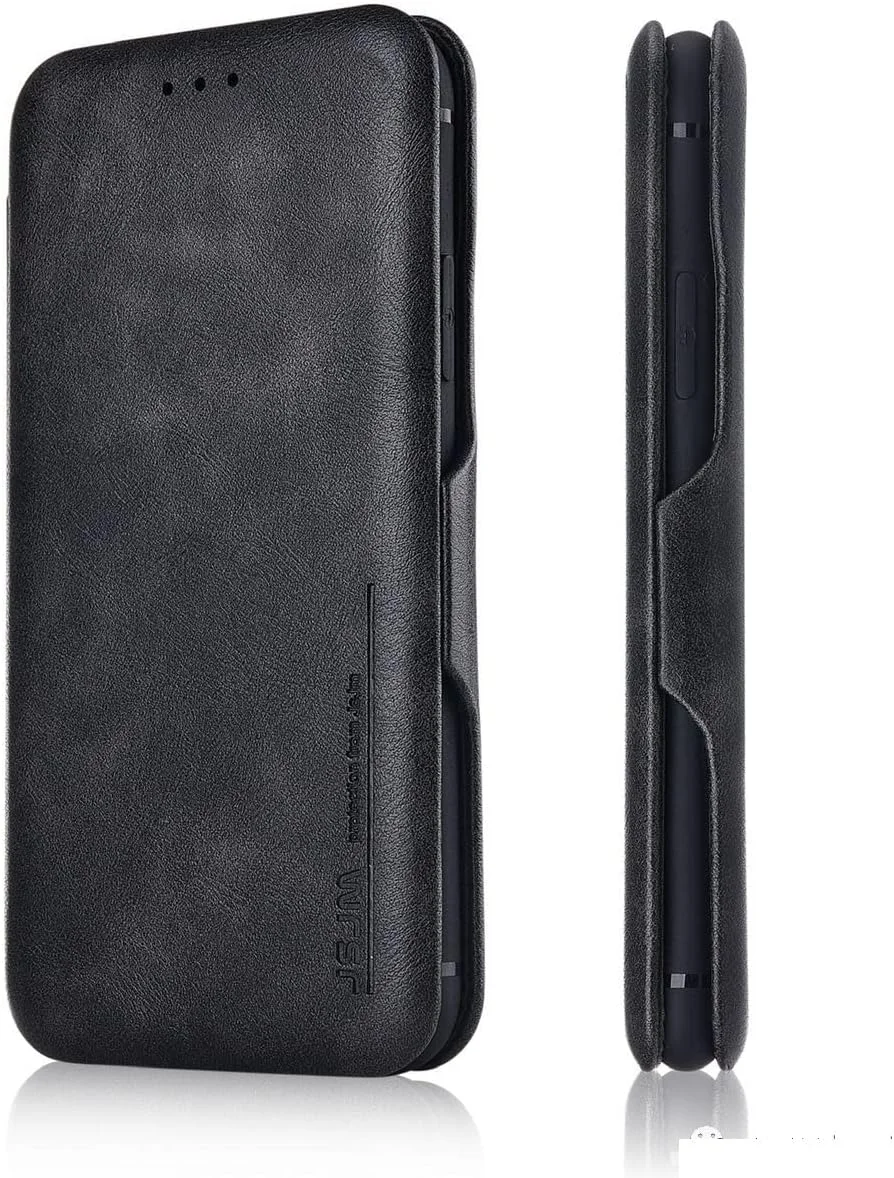 کیف چرمی تاشو AL SAFWAH مدل JSJM با جای کارت برای گوشی وان پلاس 10 پرو (1+10 پرو) - رنگ مشکی