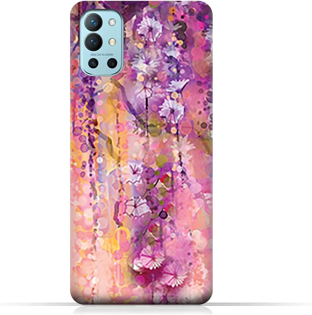 کاور محافظ گوشی موبایل AMC Design از جنس TPU مناسب برای وان پلاس 9R با طرح گل های بنفش هنری کاور محافظ گوشی موبایل AMC Design از جنس TPU مناسب برای وان پلاس 9R با طرح گل های بنفش هنری