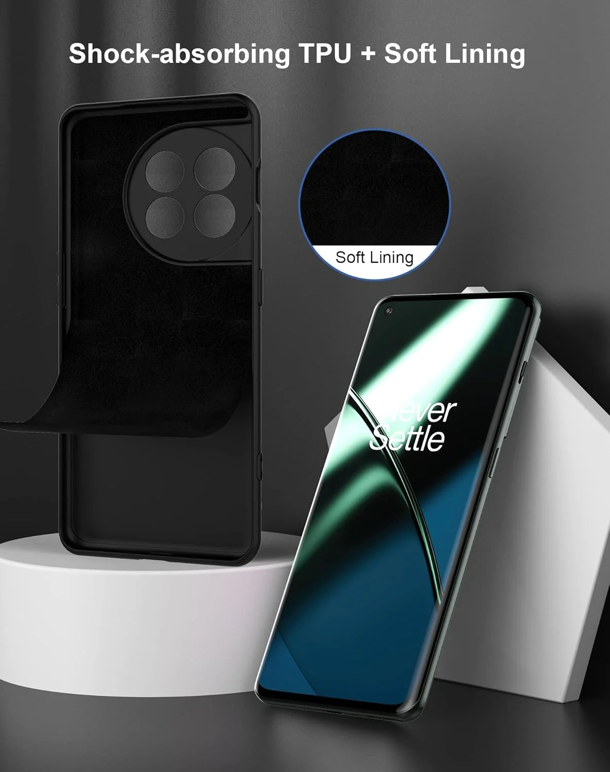 کاور سیلیکونی Foluu برای OnePlus 11، کاور ضربه گیر ژل مایع با روکش داخلی میکروفیبر نرم، محافظ باریک و ضد ضربه برای OnePlus 11 5G 2023 (مشکی) کاور سیلیکونی Foluu برای OnePlus 11، کاور ضربه گیر ژل مایع با روکش داخلی میکروفیبر نرم، محافظ باریک و ضد ضربه برای OnePlus 11 5G 2023 (مشکی)