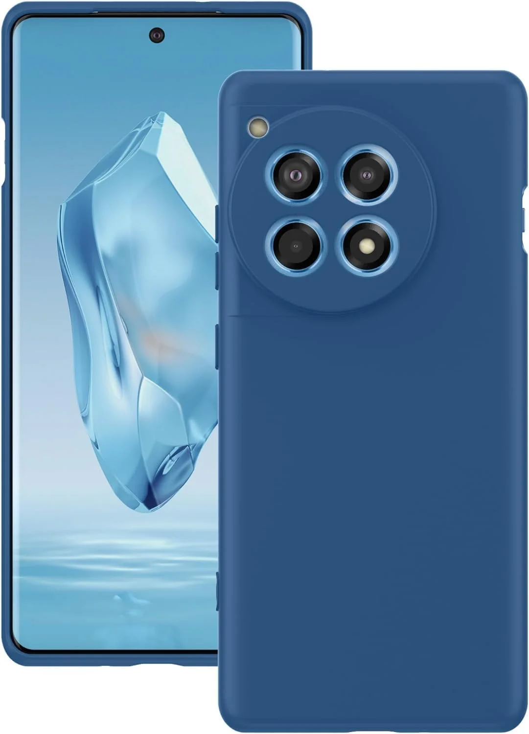 کاور سیلیکونی برای OnePlus 12R 2024، کاور ضربه گیر ژله ای مایع با آستر میکروفایبر نرم، محافظ باریک و ضد ضربه برای OnePlus 12R 5G 2024 (آبی) کاور سیلیکونی برای OnePlus 12R 2024، کاور ضربه گیر ژله ای مایع با آستر میکروفایبر نرم، محافظ باریک و ضد ضربه برای OnePlus 12R 5G 2024 (آبی)