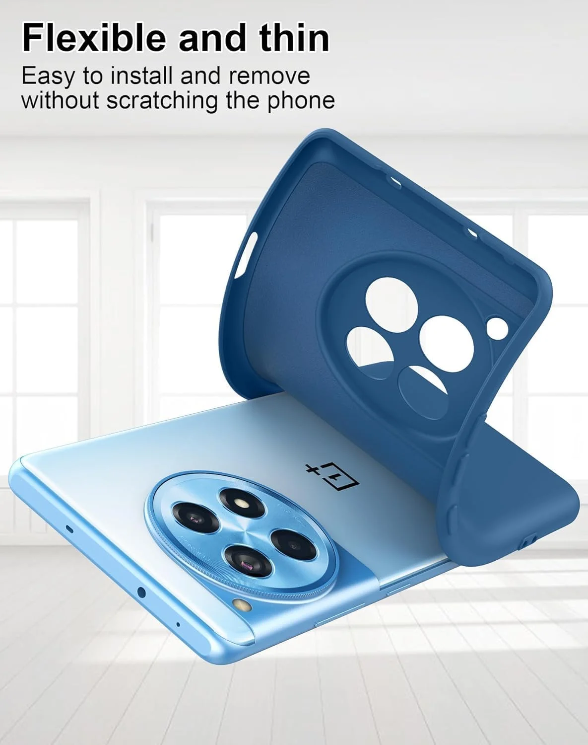 کاور سیلیکونی برای OnePlus 12R 2024، کاور ضربه گیر ژله ای مایع با آستر میکروفایبر نرم، محافظ باریک و ضد ضربه برای OnePlus 12R 5G 2024 (آبی) کاور سیلیکونی برای OnePlus 12R 2024، کاور ضربه گیر ژله ای مایع با آستر میکروفایبر نرم، محافظ باریک و ضد ضربه برای OnePlus 12R 5G 2024 (آبی)