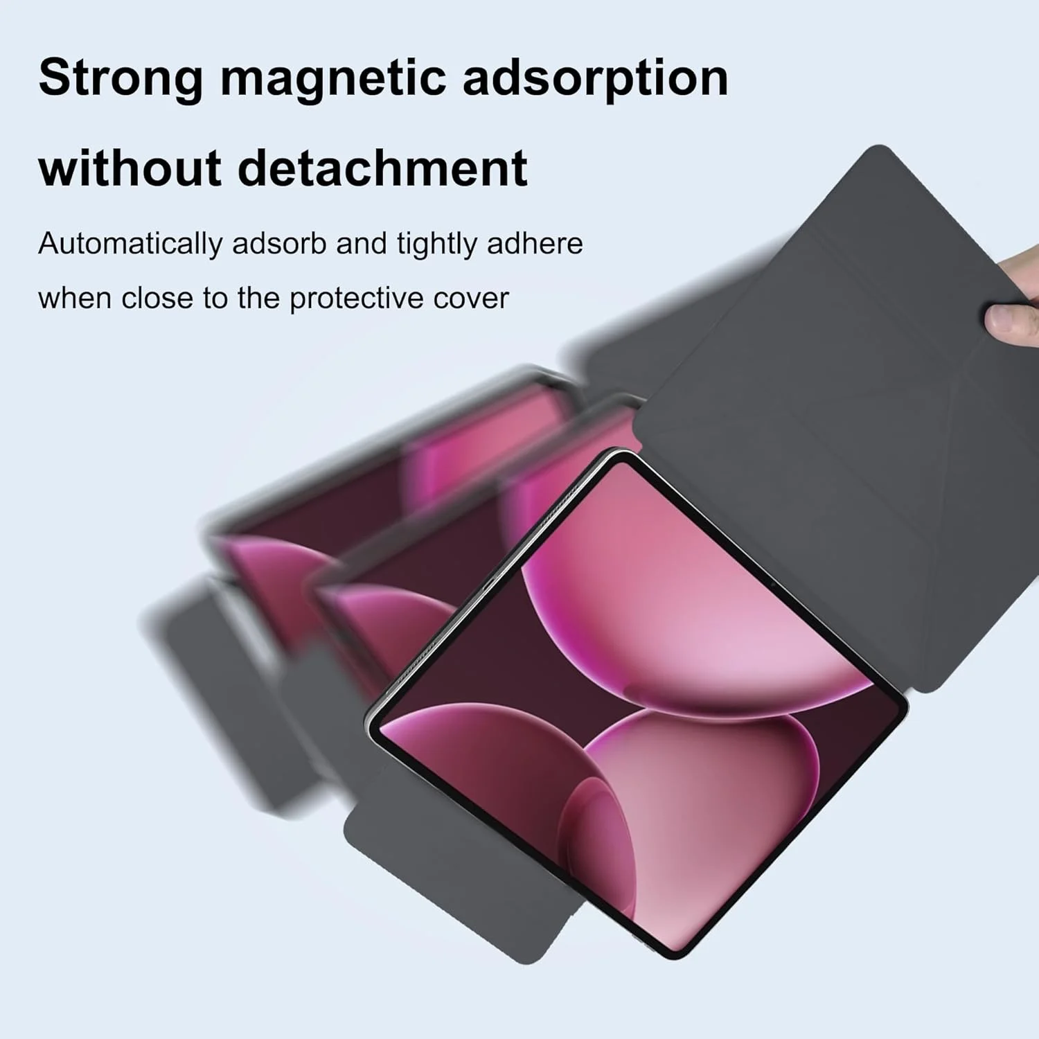 کاور محافظ مغناطیسی FDHYFGDY برای تبلت OnePlus Pad 3 سایز ۱۳.۲ اینچ، کاور هوشمند باریک و سبک با قابلیت استند، کاور تبلت OnePlus Pad 3، مشکی کاور محافظ مغناطیسی FDHYFGDY برای تبلت OnePlus Pad 3 سایز ۱۳.۲ اینچ، کاور هوشمند باریک و سبک با قابلیت استند، کاور تبلت OnePlus Pad 3، مشکی