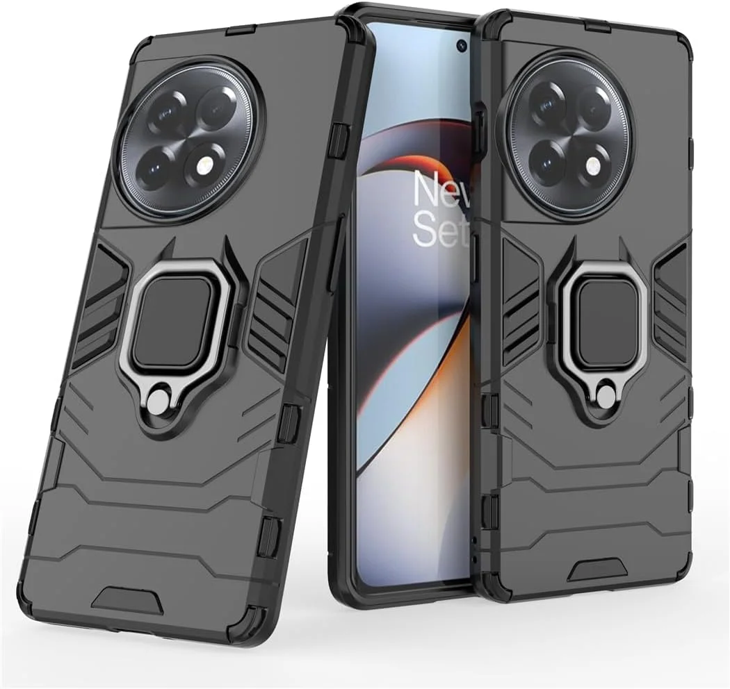 قاب محافظ گوشی موبایل مایجین سازگار با وانپلاس 11R و وانپلاس ایس 2، دارای حلقه فلزی و استند، پوشش دولایه مقاوم (مشکی) قاب محافظ گوشی موبایل مایجین سازگار با وانپلاس 11R و وانپلاس ایس 2، دارای حلقه فلزی و استند، پوشش دولایه مقاوم (مشکی)