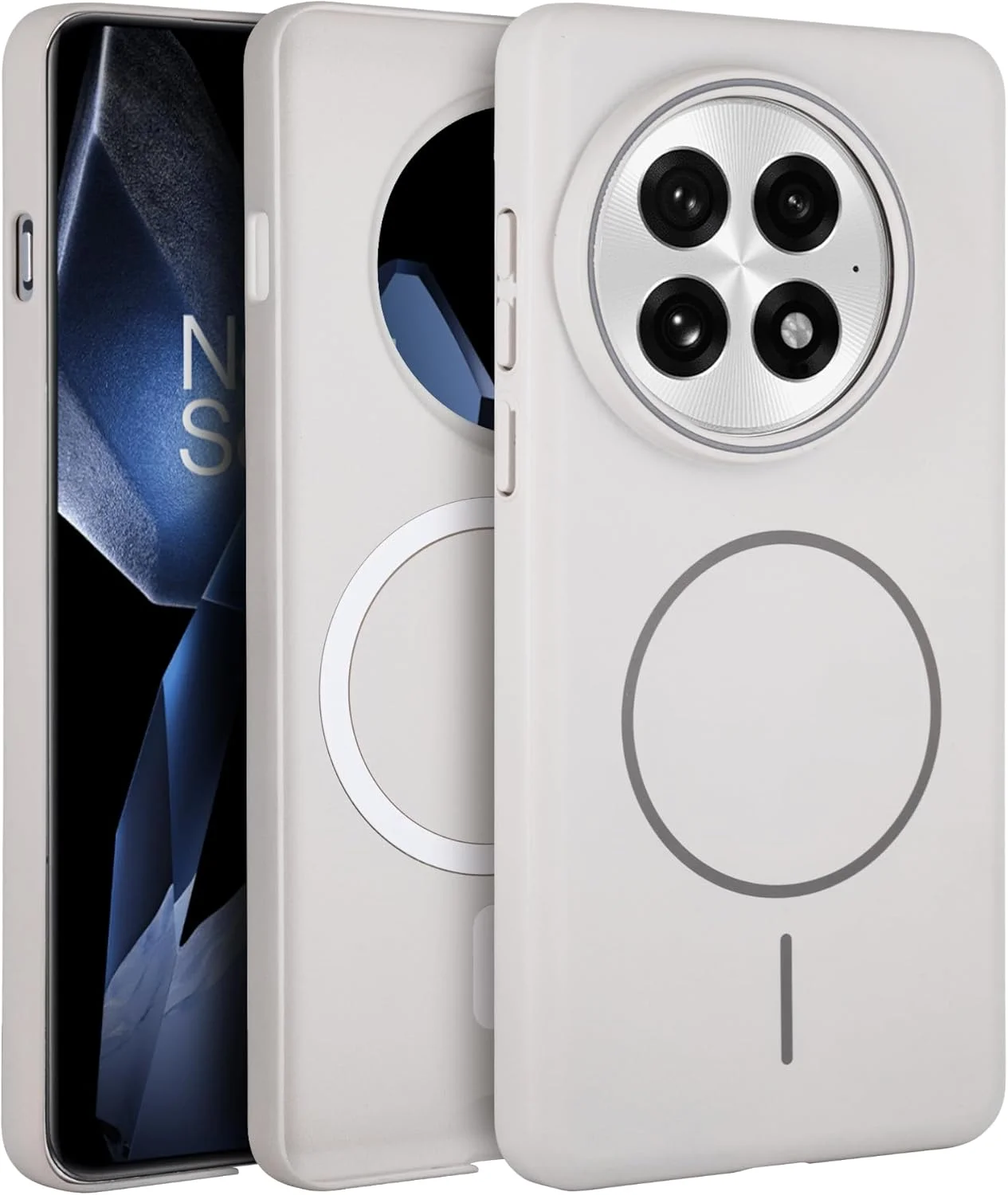 قاب گوشی برای وان پلاس 13، سازگار با مگسیف، محافظ مغناطیسی ضد ضربه، قاب باریک و سبک وزن فوقالعاده نازک برای زنان و مردان (سفید) قاب گوشی برای وان پلاس 13، سازگار با مگسیف، محافظ مغناطیسی ضد ضربه، قاب باریک و سبک وزن فوقالعاده نازک برای زنان و مردان (سفید)