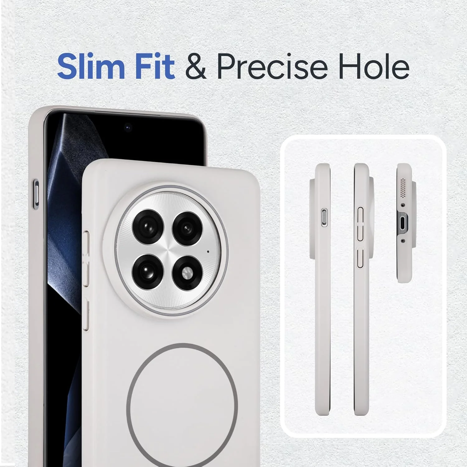 قاب گوشی برای وان پلاس 13، سازگار با مگسیف، محافظ مغناطیسی ضد ضربه، قاب باریک و سبک وزن فوقالعاده نازک برای زنان و مردان (سفید) قاب گوشی برای وان پلاس 13، سازگار با مگسیف، محافظ مغناطیسی ضد ضربه، قاب باریک و سبک وزن فوقالعاده نازک برای زنان و مردان (سفید)