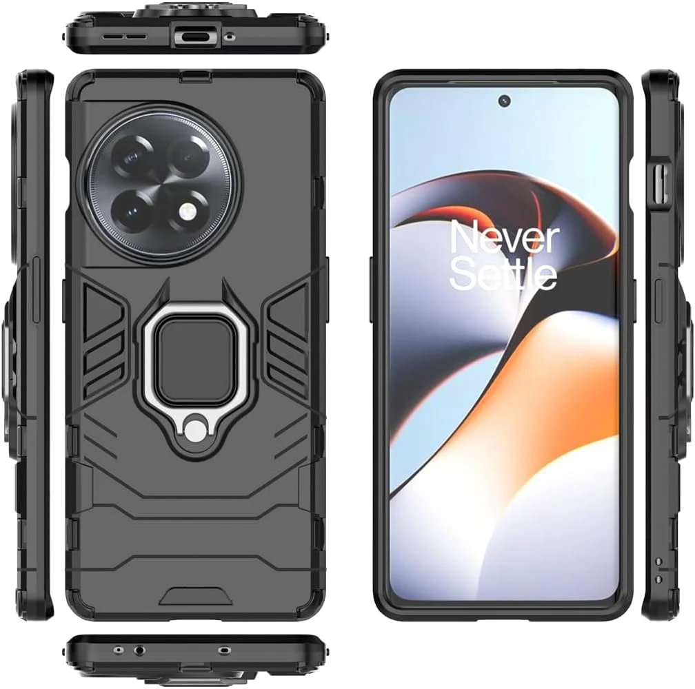 قاب محافظ گوشی موبایل مایجین سازگار با وانپلاس 11R و وانپلاس ایس 2، دارای حلقه فلزی و استند، پوشش دولایه مقاوم (مشکی) قاب محافظ گوشی موبایل مایجین سازگار با وانپلاس 11R و وانپلاس ایس 2، دارای حلقه فلزی و استند، پوشش دولایه مقاوم (مشکی)