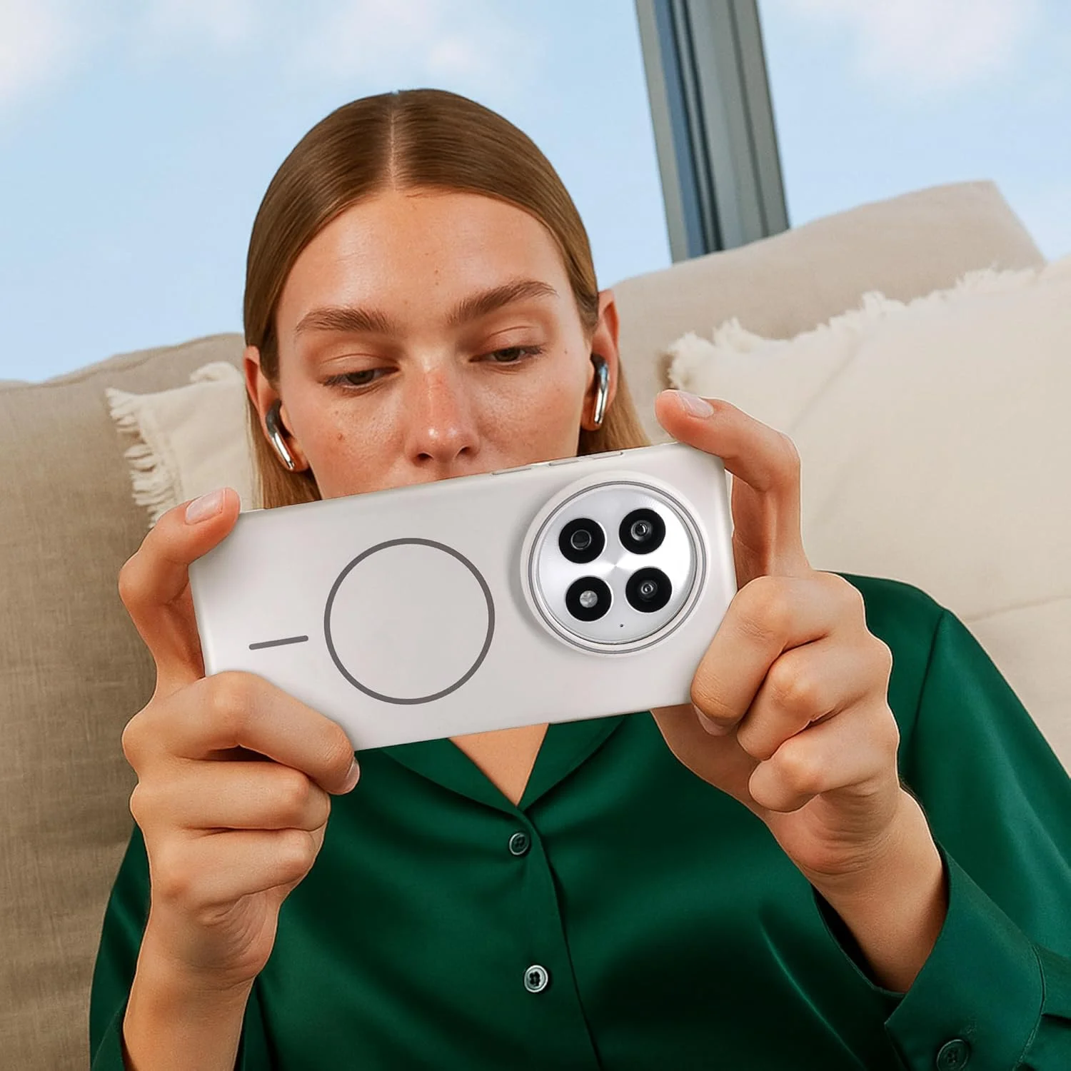 قاب گوشی برای وان پلاس 13، سازگار با مگسیف، محافظ مغناطیسی ضد ضربه، قاب باریک و سبک وزن فوقالعاده نازک برای زنان و مردان (سفید) قاب گوشی برای وان پلاس 13، سازگار با مگسیف، محافظ مغناطیسی ضد ضربه، قاب باریک و سبک وزن فوقالعاده نازک برای زنان و مردان (سفید)