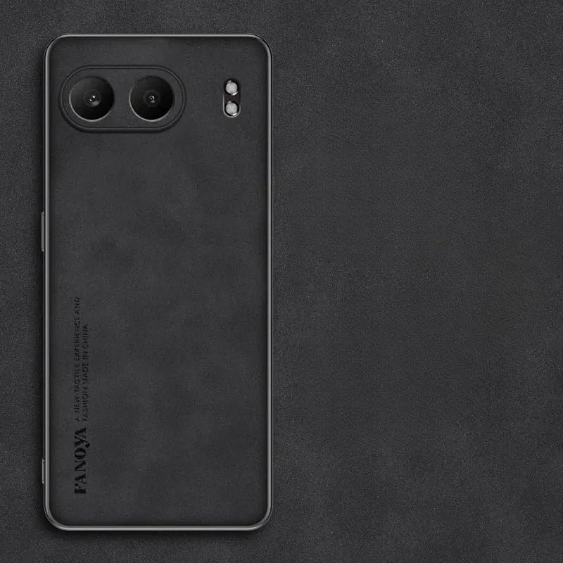 قاب محافظ چرمی ساده Gruattreay سازگار با OnePlus Nord 4 5G، کاور پشتی محافظ ضد اثر انگشت و ضد ضربه با سپر سیلیکونی TPU نرم برای OnePlus Nord 4 (مشکی) قاب محافظ چرمی ساده Gruattreay سازگار با OnePlus Nord 4 5G، کاور پشتی محافظ ضد اثر انگشت و ضد ضربه با سپر سیلیکونی TPU نرم برای OnePlus Nord 4 (مشکی)