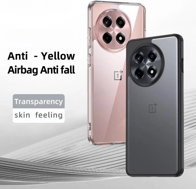 کاور محافظ گوشی موبایل سازگار با OnePlus 13R، مات و شفاف، ضد ضربه و مقاوم در برابر سقوط، بامپر نرم TPU و پوشش پشتی سخت PC برای 1+13r (شفاف) کاور محافظ گوشی موبایل سازگار با OnePlus 13R، مات و شفاف، ضد ضربه و مقاوم در برابر سقوط، بامپر نرم TPU و پوشش پشتی سخت PC برای 1+13r (شفاف)