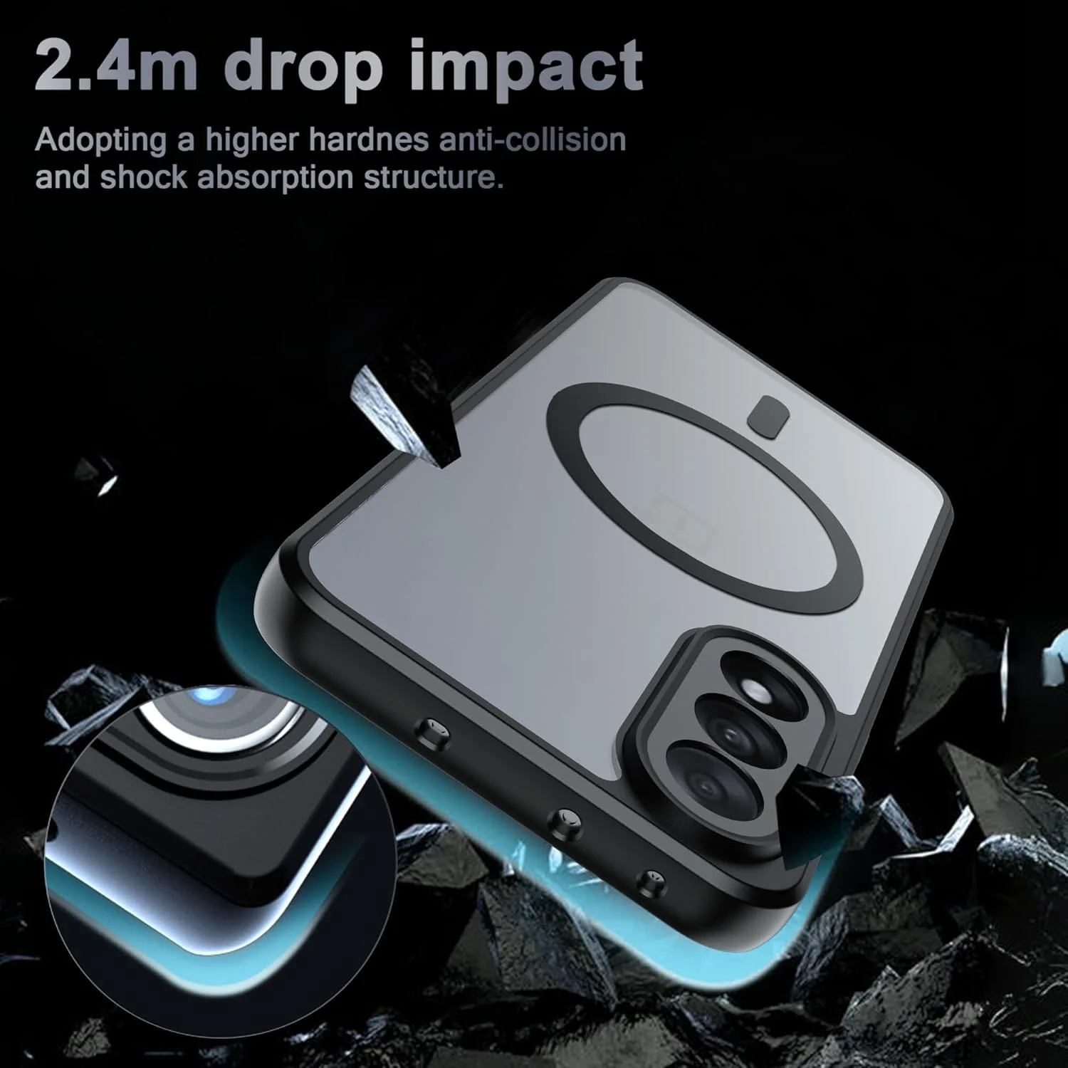 کاور مغناطیسی Tieeyivv برای OnePlus Nord 5، کاور نازک سیلیکونی انعطاف پذیر + کاور محافظ پشتی اکریلیک PC، ضد ضربه، طراحی فوق العاده باریک و ترکیبی کاور مغناطیسی Tieeyivv برای OnePlus Nord 5، کاور نازک سیلیکونی انعطاف پذیر + کاور محافظ پشتی اکریلیک PC، ضد ضربه، طراحی فوق العاده باریک و ترکیبی