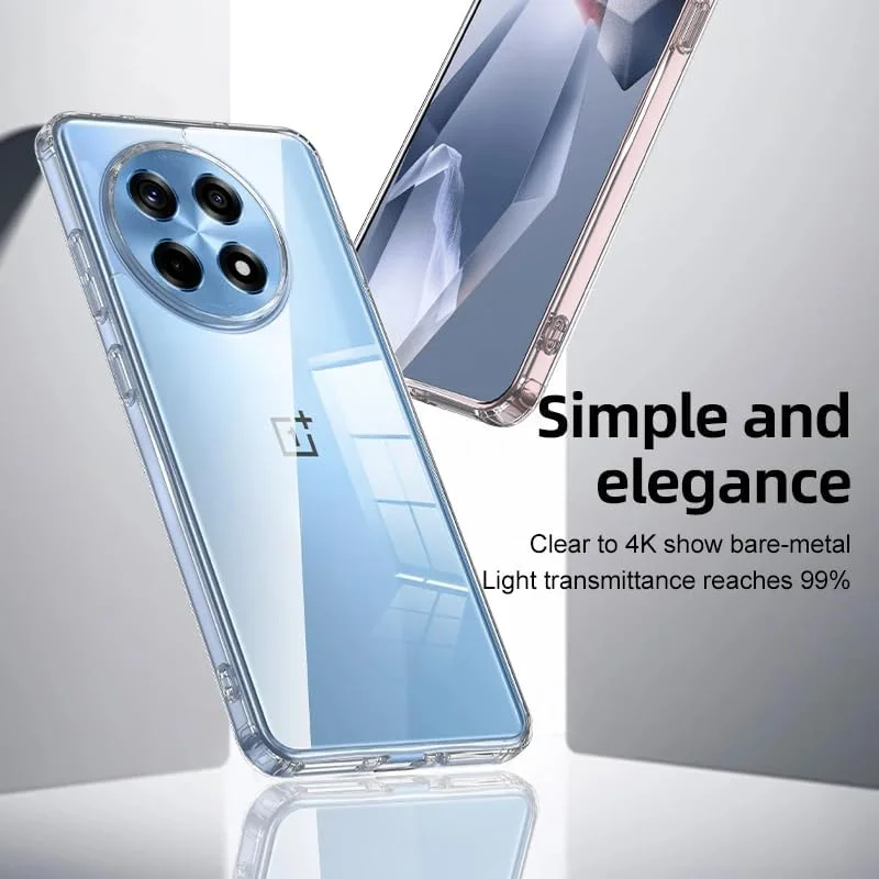 کاور محافظ گوشی موبایل سازگار با OnePlus 13R، مات و شفاف، ضد ضربه و مقاوم در برابر سقوط، بامپر نرم TPU و پوشش پشتی سخت PC برای 1+13r (شفاف) کاور محافظ گوشی موبایل سازگار با OnePlus 13R، مات و شفاف، ضد ضربه و مقاوم در برابر سقوط، بامپر نرم TPU و پوشش پشتی سخت PC برای 1+13r (شفاف)
