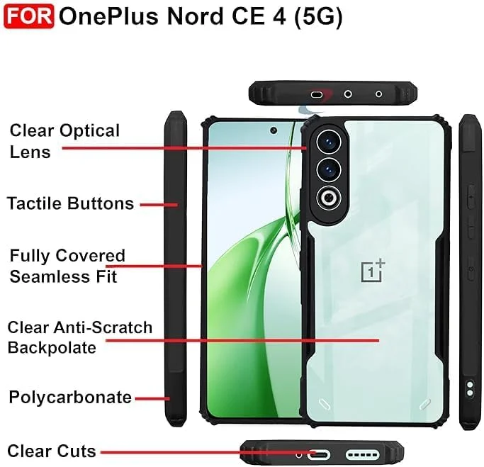 کاور محافظ گوشی وان پلاس نورد CE 4 (5G)، محافظت از دوربین، لبه ضربه گیر ضد ضربه، محافظت 360 درجه ای کریستالی شفاف TPU+PC، کاور پشتی شفاف طرح عقاب، مشکی کاور محافظ گوشی وان پلاس نورد CE 4 (5G)، محافظت از دوربین، لبه ضربه گیر ضد ضربه، محافظت 360 درجه ای کریستالی شفاف TPU+PC، کاور پشتی شفاف طرح عقاب، مشکی