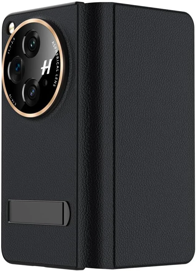 کاور چرمی لوکس با پایه مغناطیسی Gruattreay سازگار با OnePlus Open/OPPO Find N3 5G کاور چرمی لوکس با پایه مغناطیسی Gruattreay سازگار با OnePlus Open/OPPO Find N3 5G