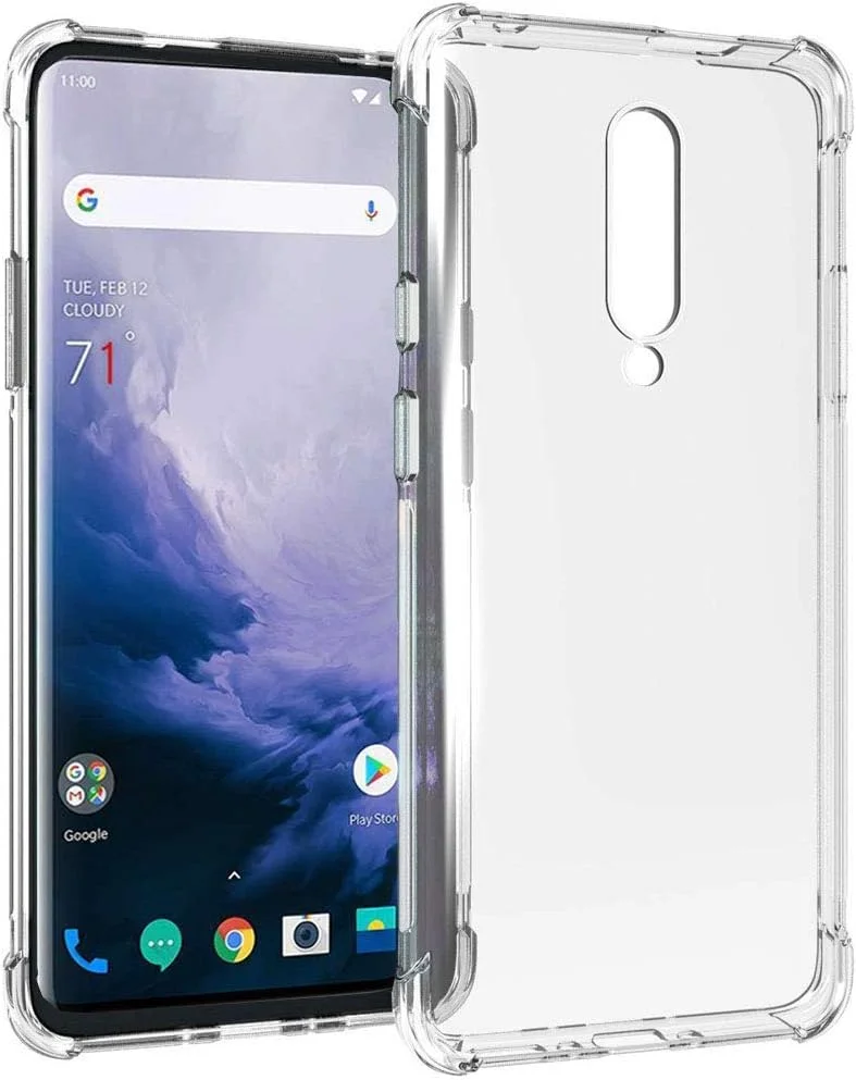 کاور محافظ گوشی RKINC برای OnePlus 7 Pro، محافظ کریستالی شفاف با گوشههای تقویتشده، ضربهگیر TPU نرم و پوشش پنل پشتی هیبریدی مقاوم و شفاف برای OnePlus 7 Pro کاور محافظ گوشی RKINC برای OnePlus 7 Pro، محافظ کریستالی شفاف با گوشههای تقویتشده، ضربهگیر TPU نرم و پوشش پنل پشتی هیبریدی مقاوم و شفاف برای OnePlus 7 Pro