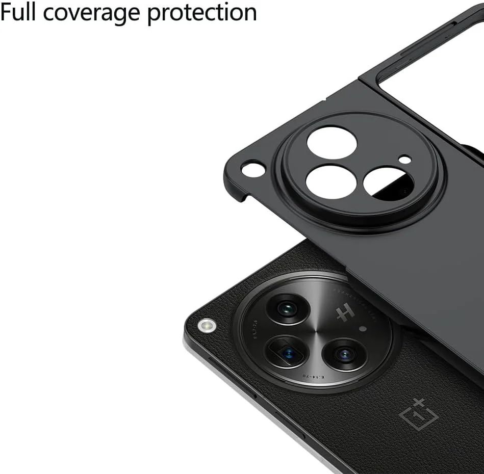 قاب محافظ گوشی وان پلاس اوپن TIMEYUE، [ضد خش] محافظ TPU نرم و بسیار نازک، ضد ضربه، پوشش کامل - مشکی