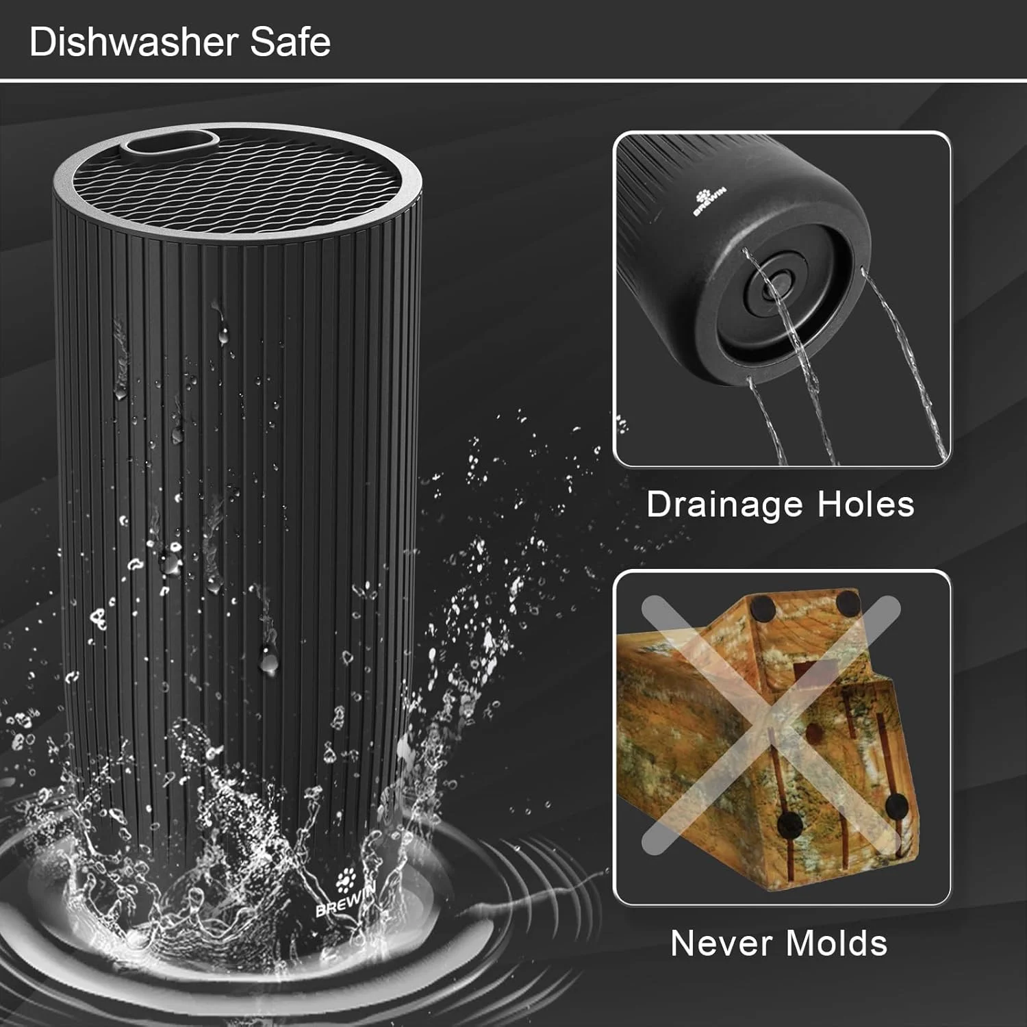 ست چاقوی آشپزخانه Brewin، ست چاقو برای آشپزخانه، بلوک جهانی چاقو، ست بلوک چاقوی کاربردی، لوازم ضروری آشپزخانه، لوازم ضروری خانه جدید، لوازم ضروری آپارتمان، قابل شستشو در ماشین ظرفشویی