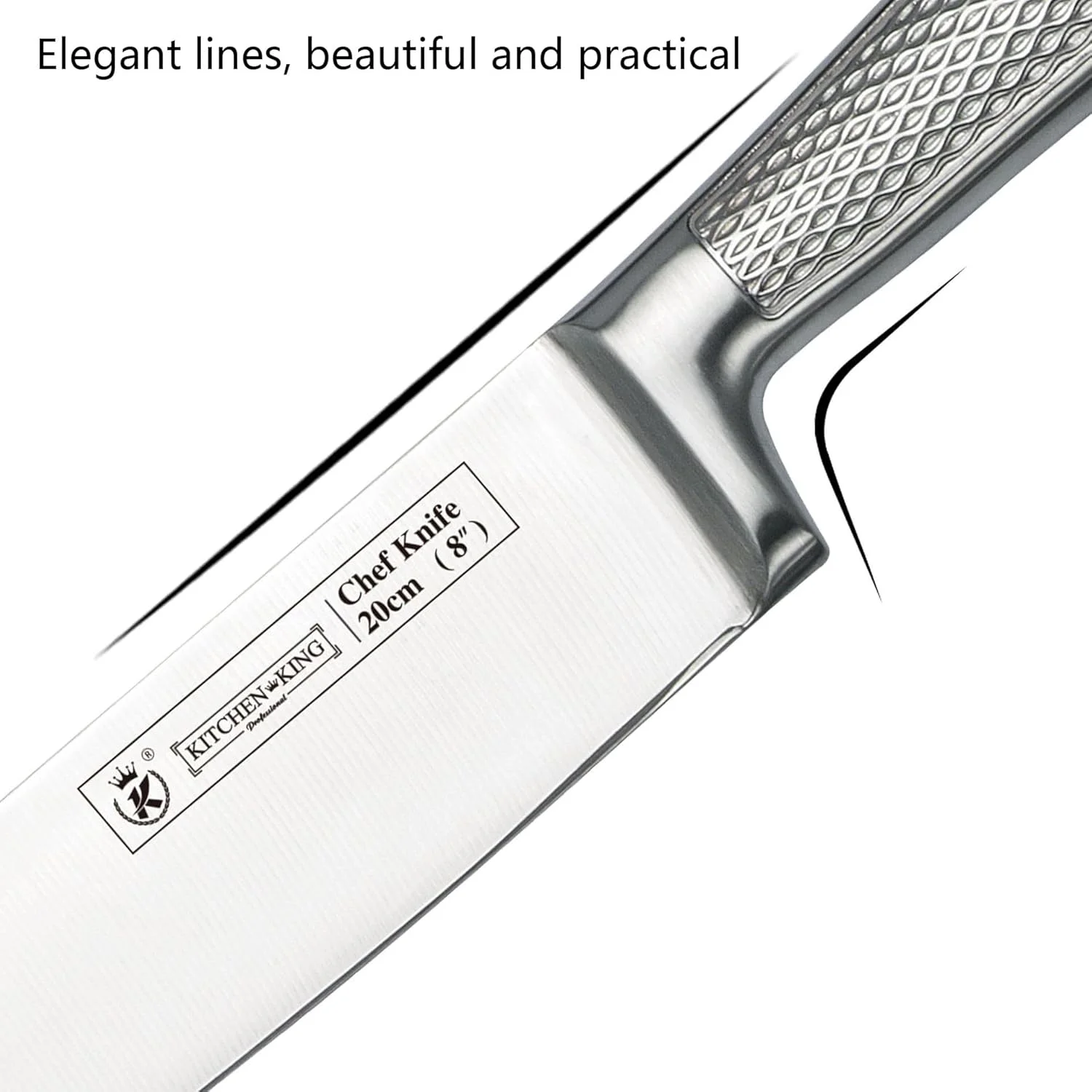 ست چاقوی آشپزخانه 14 تکه با بلوک چوبی، دسته برجسته، به همراه قیچی و تیزکن برای خرد کردن، برش دادن، و کنده کاری در آشپزخانه منزل، رستوران، باربیکیو، کمپینگ، خانه