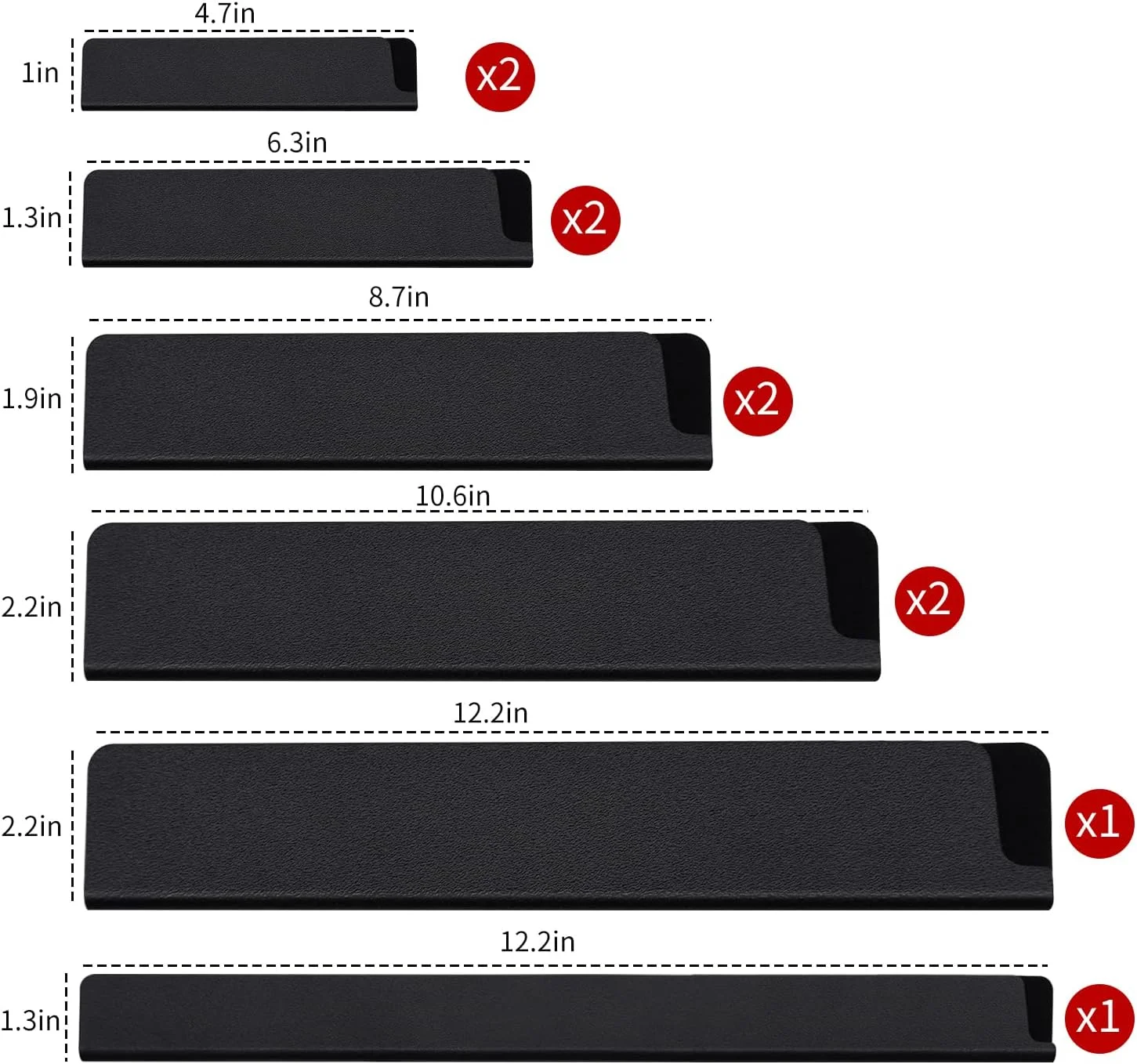 مجموعه محافظ لبه چاقو DkOvn، روکش چاقو بدون BPA، آستین محافظ چاقو با روکش نمدی مقاوم در برابر سایش و ضد آب، محافظ ملایم برای تیغه های شما (10 عدد)