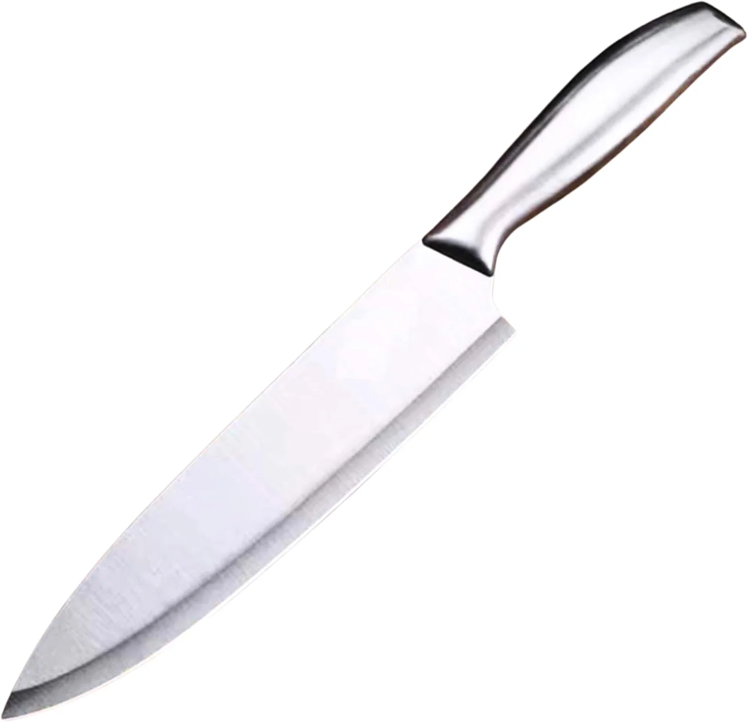 چاقوی آشپز با دسته استیل - چاقوی تیز آشپزخانه با تیغه استیل برای برش ماهی | برش گوشت | مناسب برای خانه و رستوران