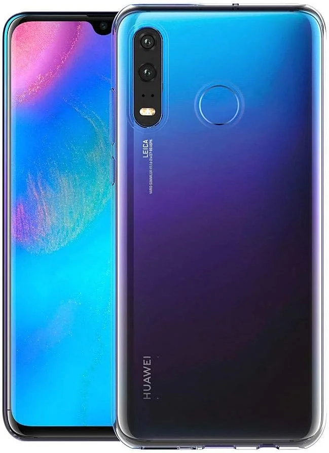 قاب مای‌جین برای هوآوی P30 لایت/نوا 4e (6.15 اینچ)، ژله‌ای نرم TPU، پوشش پشتی شفاف