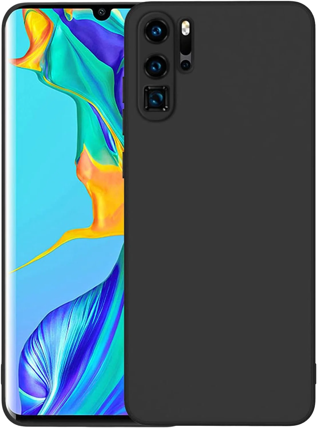 کاور محافظ گوشی هواوی P30 Pro، کاور سیلیکونی TPU نازک با محافظت از دوربین، داخل نرم، باریک و انعطاف پذیر
