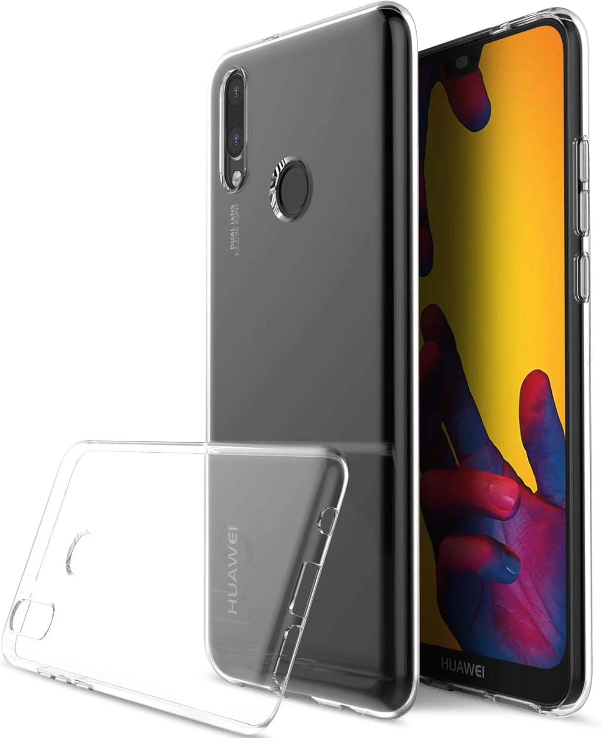 قاب گوشی هوآوی نوا 3E، کاور پشتی سیلیکونی نرم و صاف برای P20 لایت، شفاف قاب گوشی هوآوی نوا 3E، کاور پشتی سیلیکونی نرم و صاف برای P20 لایت، شفاف