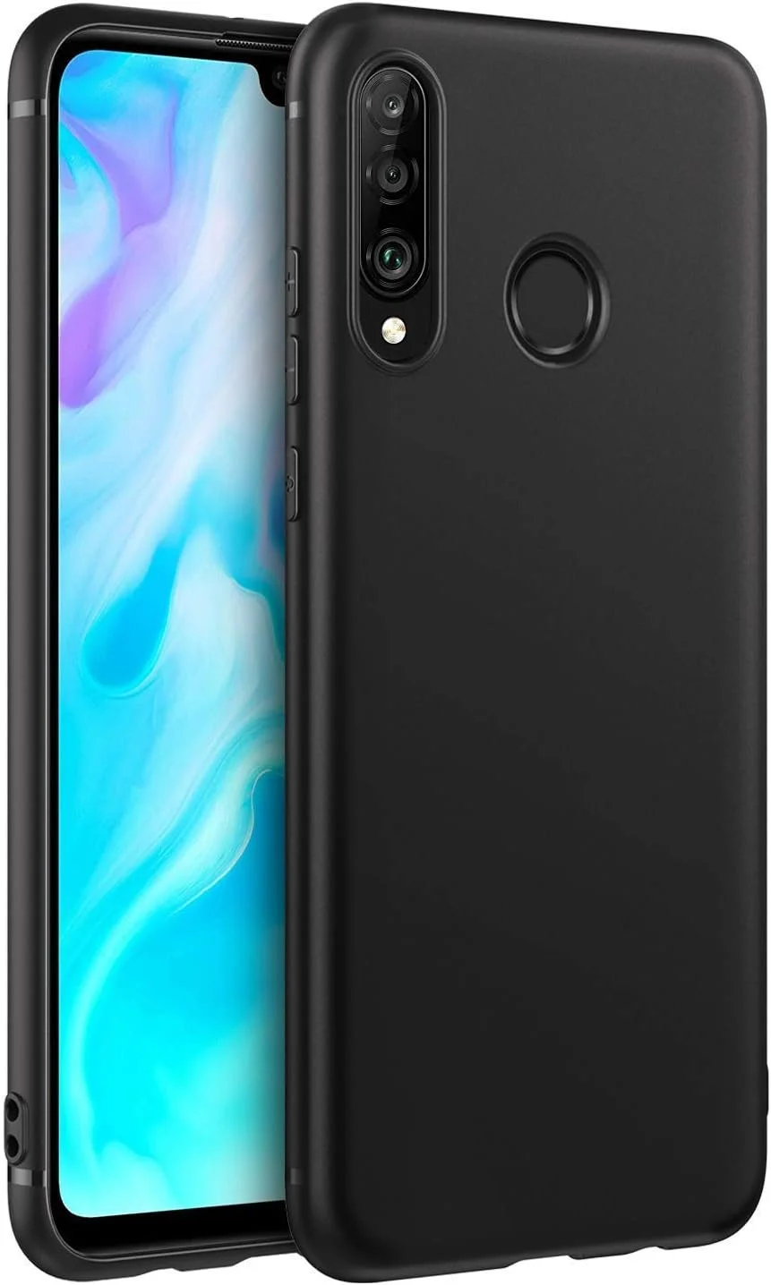 کاور جایگزین BURAQ برای هوآوی Y9 2019، قاب سیلیکونی TPU نرم و انعطاف پذیر مشکی باریک سازگار با هوآوی Y9 2019