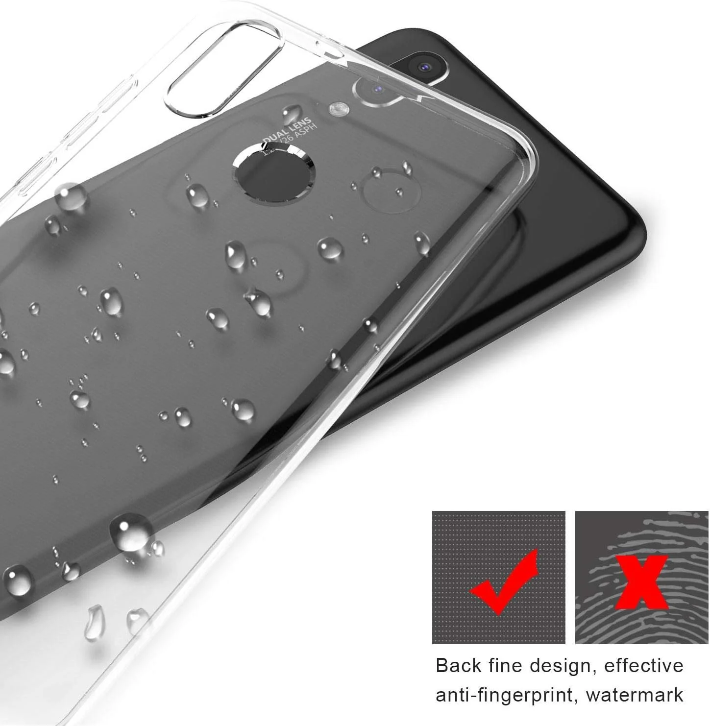 قاب گوشی هوآوی نوا 3E، کاور پشتی سیلیکونی نرم و صاف برای P20 لایت، شفاف قاب گوشی هوآوی نوا 3E، کاور پشتی سیلیکونی نرم و صاف برای P20 لایت، شفاف