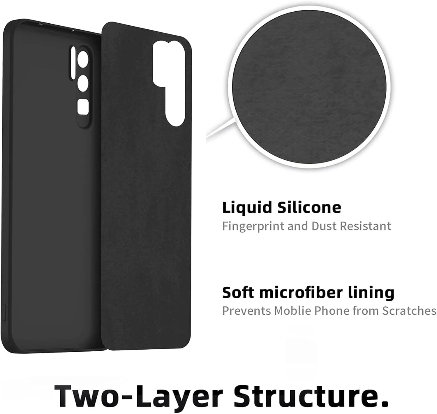 کاور محافظ گوشی هواوی P30 Pro، کاور سیلیکونی TPU نازک با محافظت از دوربین، داخل نرم، باریک و انعطاف پذیر کاور محافظ گوشی هواوی P30 Pro، کاور سیلیکونی TPU نازک با محافظت از دوربین، داخل نرم، باریک و انعطاف پذیر