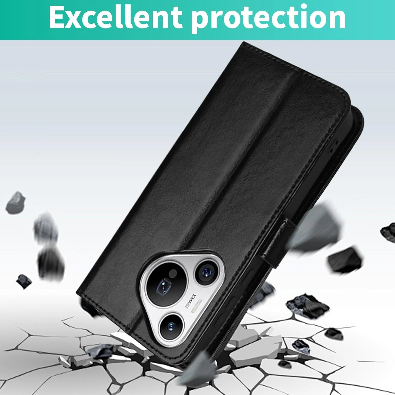 کیف پول چرمی PU سازگار با قاب Huawei Pura 70، کیف پول چرمی بادوام با جای کارت اعتباری مسدود کننده RFID، جلد تلفن همراه PU تاشو لوکس کیف پول چرمی PU سازگار با قاب Huawei Pura 70، کیف پول چرمی بادوام با جای کارت اعتباری مسدود کننده RFID، جلد تلفن همراه PU تاشو لوکس