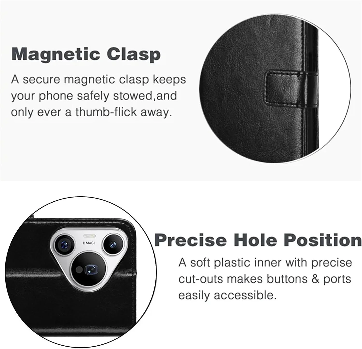 کیف پول چرمی PU سازگار با قاب Huawei Pura 70، کیف پول چرمی بادوام با جای کارت اعتباری مسدود کننده RFID، جلد تلفن همراه PU تاشو لوکس کیف پول چرمی PU سازگار با قاب Huawei Pura 70، کیف پول چرمی بادوام با جای کارت اعتباری مسدود کننده RFID، جلد تلفن همراه PU تاشو لوکس