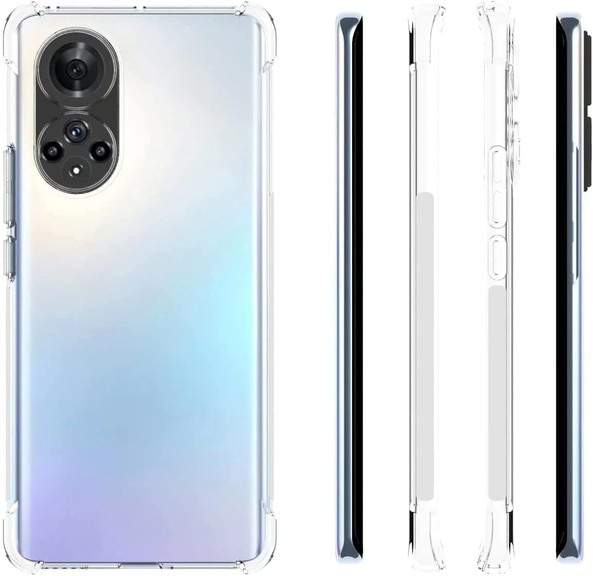 کاور محافظ ژله ای شفاف Muzz برای گوشی هواوی Honor 50 5G / هواوی Nova 9، ساخته شده از سیلیکون TPU نرم با ضربه گیر ضد ضربه کاور محافظ ژله ای شفاف Muzz برای گوشی هواوی Honor 50 5G / هواوی Nova 9، ساخته شده از سیلیکون TPU نرم با ضربه گیر ضد ضربه