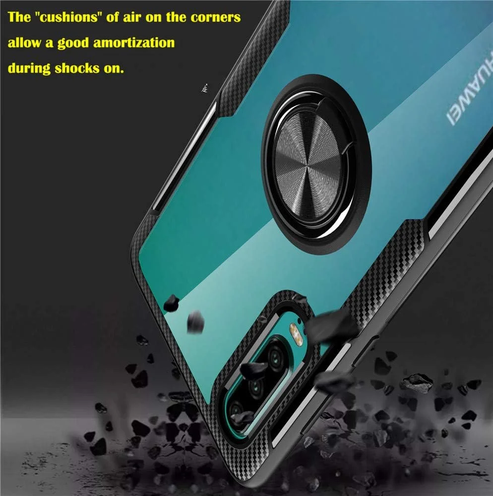 قاب محافظ هوآوی P30 سازگار با LAGUIA، باریک، شفاف، ضد ضربه و ضد خش با حلقه انگشتی، مناسب برای هولدر مغناطیسی خودرو، آبی قاب محافظ هوآوی P30 سازگار با LAGUIA، باریک، شفاف، ضد ضربه و ضد خش با حلقه انگشتی، مناسب برای هولدر مغناطیسی خودرو، آبی