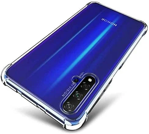 کاور محافظ هواوی نوا 5T و آنر 20 / 20s، ضربه گیر سیلیکونی TPU نرم و شفاف، محافظ ایربگ ضد ضربه برای هواوی نوا 5T و آنر 20 / 20s (شفاف)