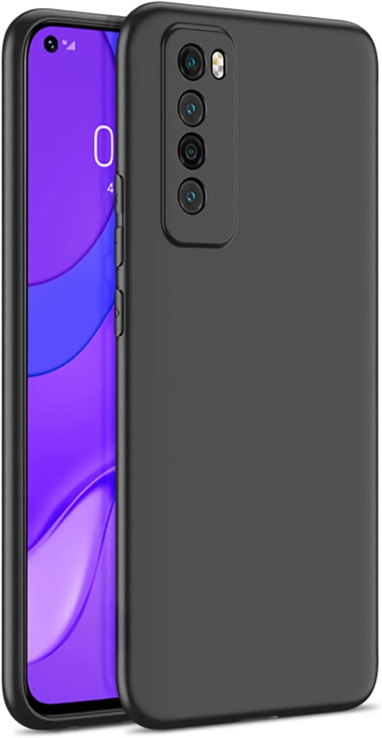 قاب سیلیکونی برای هوآوی نوا 7، قاب محافظ تمام بدنه با بافت نرم و ابریشمی، پوشش ضد ضربه با آستر میکروفیبر (برای هوآوی نوا 7)