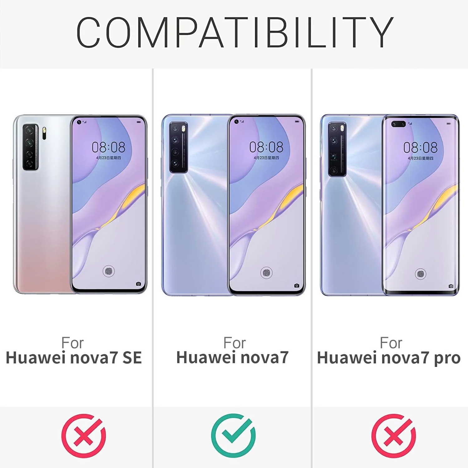 قاب سیلیکونی برای هوآوی نوا 7، قاب محافظ تمام بدنه با بافت نرم و ابریشمی، پوشش ضد ضربه با آستر میکروفیبر (برای هوآوی نوا 7) قاب سیلیکونی برای هوآوی نوا 7، قاب محافظ تمام بدنه با بافت نرم و ابریشمی، پوشش ضد ضربه با آستر میکروفیبر (برای هوآوی نوا 7)