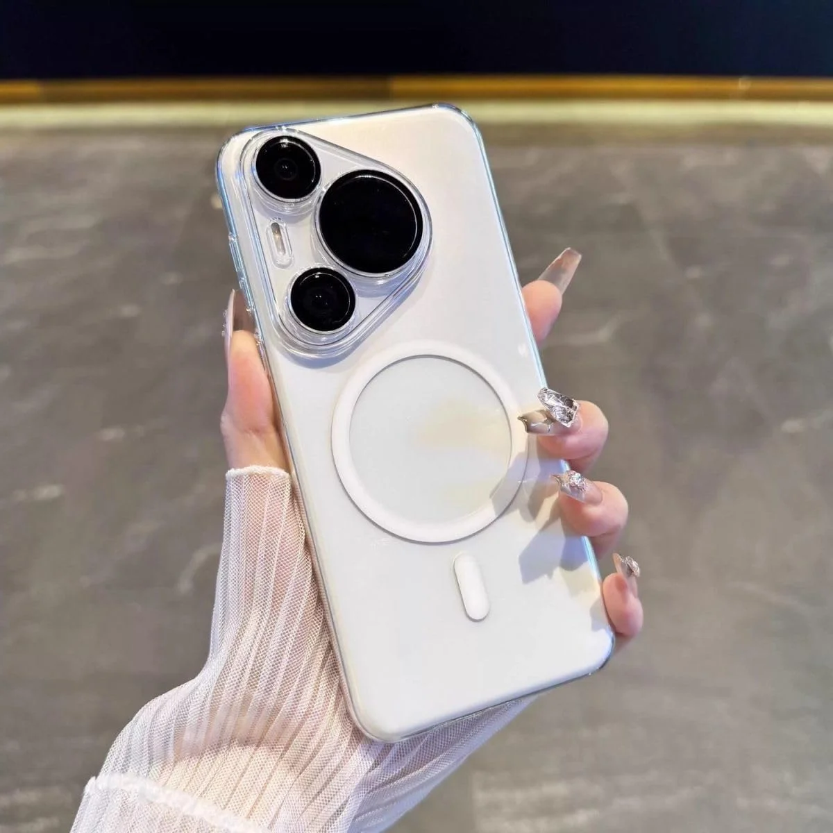 کاور شفاف هوآوی Pura 80 Ultra، [سازگار با Mag-safe] [ضد زردی] [محافظت درجه نظامی] کاور مغناطیسی باریک ضد ضربه برای Pura 80 Ultra 5G، شفاف