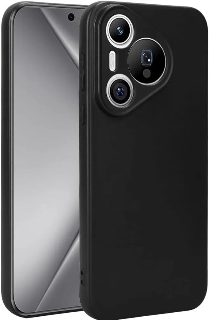 قاب گوشی هواوی Pura 70، کاور پشتی TPU نرم و مقاوم در برابر خراش، ضربه گیر ژله ای سیلیکونی، ضد اثر انگشت، محافظ کامل بدنه برای هواوی Pura 70 5G 2024 (مشکی)