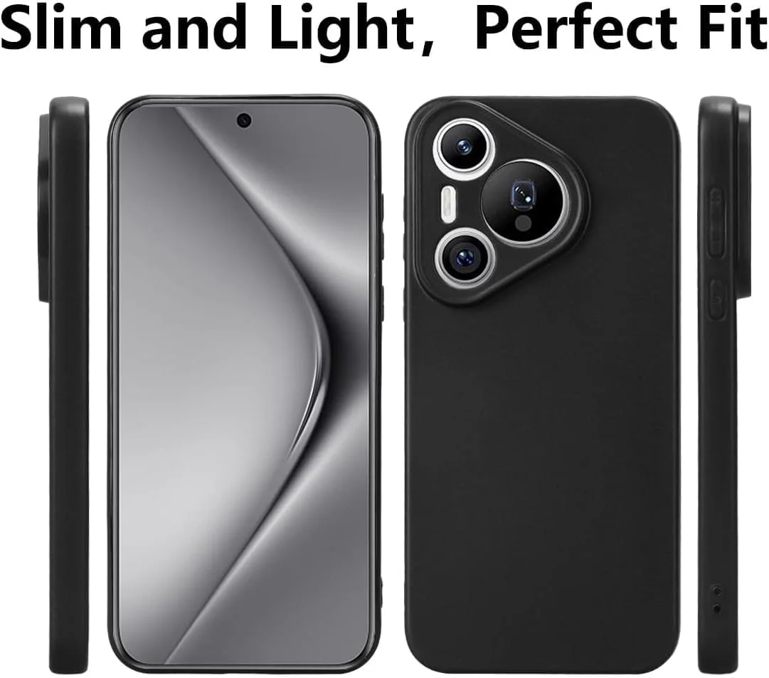 قاب گوشی هواوی Pura 70، کاور پشتی TPU نرم و مقاوم در برابر خراش، ضربه گیر ژله ای سیلیکونی، ضد اثر انگشت، محافظ کامل بدنه برای هواوی Pura 70 5G 2024 (مشکی) قاب گوشی هواوی Pura 70، کاور پشتی TPU نرم و مقاوم در برابر خراش، ضربه گیر ژله ای سیلیکونی، ضد اثر انگشت، محافظ کامل بدنه برای هواوی Pura 70 5G 2024 (مشکی)