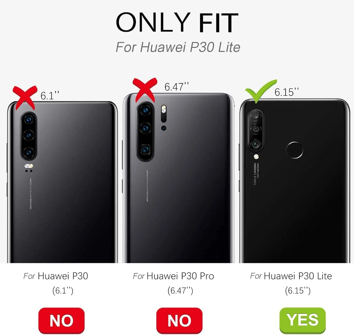 کاور محافظ شفاف گوشی هواوی P30 Lite، قاب پشتی محافظ شفاف برای هواوی P30 Lite 6.15 اینچی