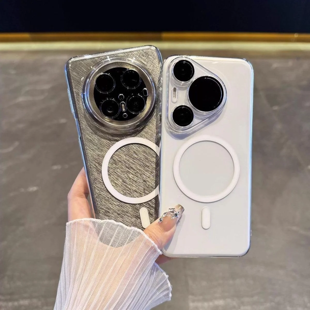 کاور شفاف هوآوی Pura 80 Ultra، [سازگار با Mag-safe] [ضد زردی] [محافظت درجه نظامی] کاور مغناطیسی باریک ضد ضربه برای Pura 80 Ultra 5G، شفاف