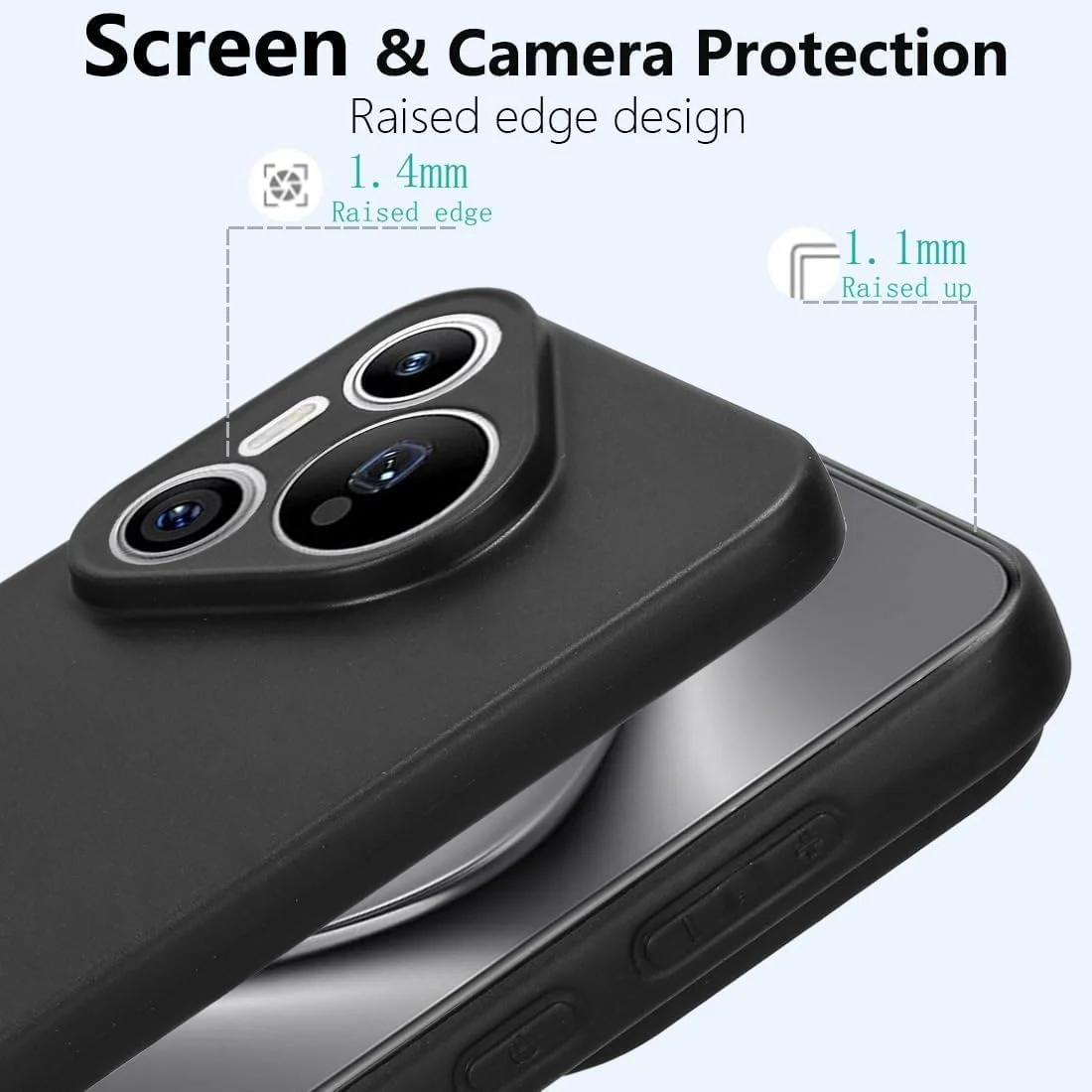 قاب گوشی هواوی Pura 70، کاور پشتی TPU نرم و مقاوم در برابر خراش، ضربه گیر ژله ای سیلیکونی، ضد اثر انگشت، محافظ کامل بدنه برای هواوی Pura 70 5G 2024 (مشکی) قاب گوشی هواوی Pura 70، کاور پشتی TPU نرم و مقاوم در برابر خراش، ضربه گیر ژله ای سیلیکونی، ضد اثر انگشت، محافظ کامل بدنه برای هواوی Pura 70 5G 2024 (مشکی)