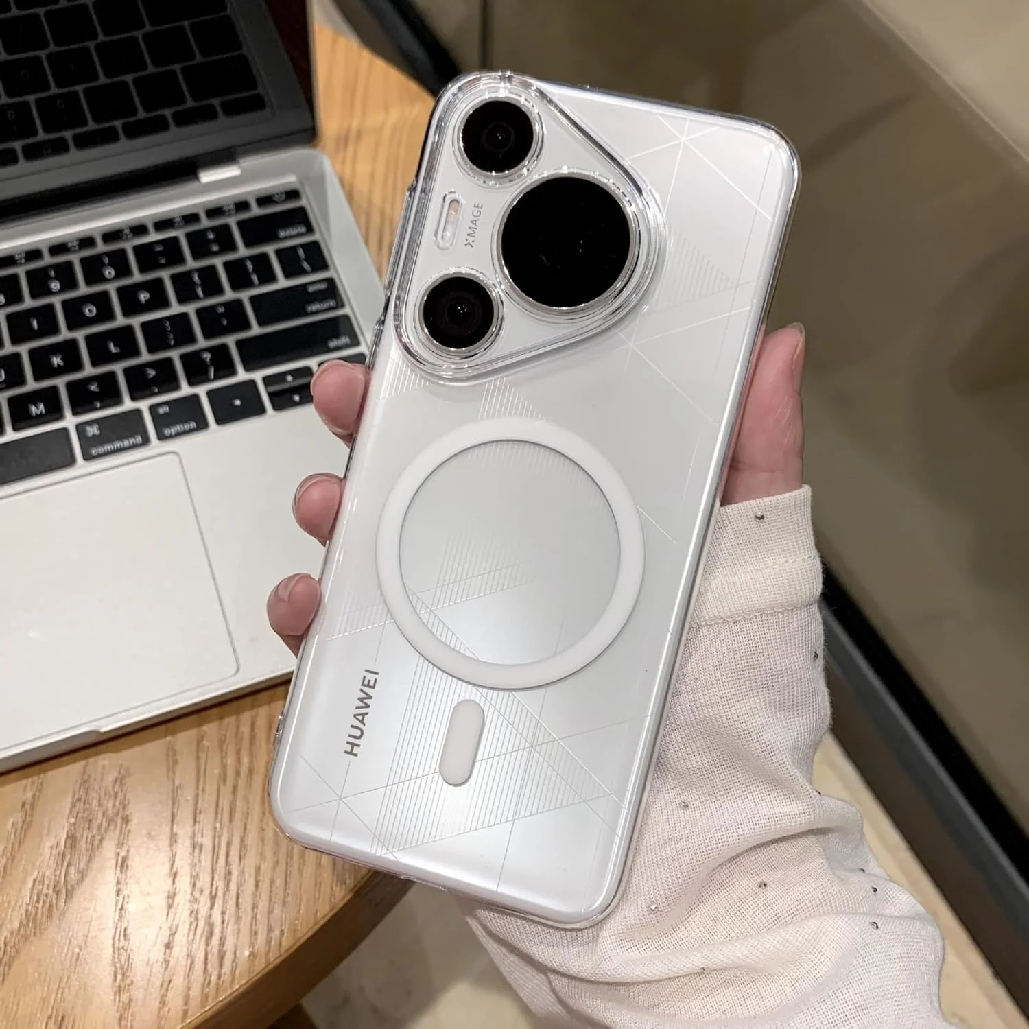 کاور شفاف هوآوی Pura 80 Ultra، [سازگار با Mag-safe] [ضد زردی] [محافظت درجه نظامی] کاور مغناطیسی باریک ضد ضربه برای Pura 80 Ultra 5G، شفاف