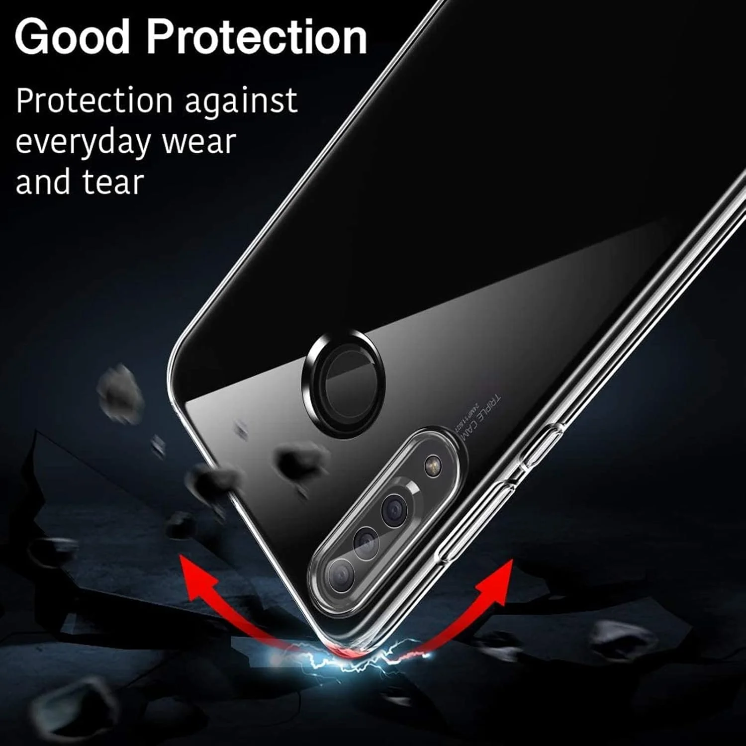 کاور محافظ شفاف گوشی هواوی P30 Lite، قاب پشتی محافظ شفاف برای هواوی P30 Lite 6.15 اینچی