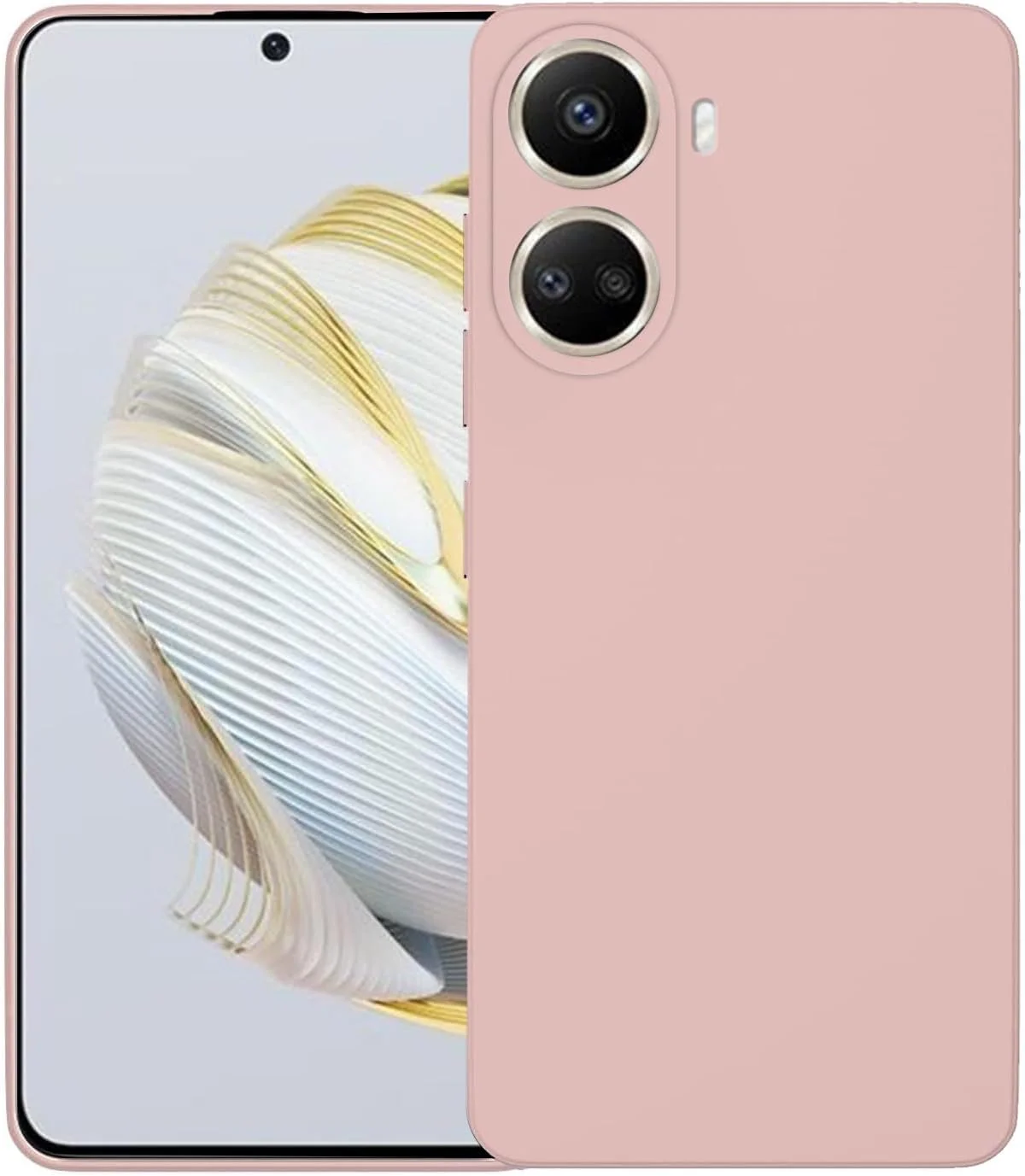 قاب محافظ باریک گوشی هواوی نوا 10 SE، کاور سیلیکونی با محافظت از دوربین، داخلی نرم و انعطاف پذیر (صورتی، برای نوا 10 SE)