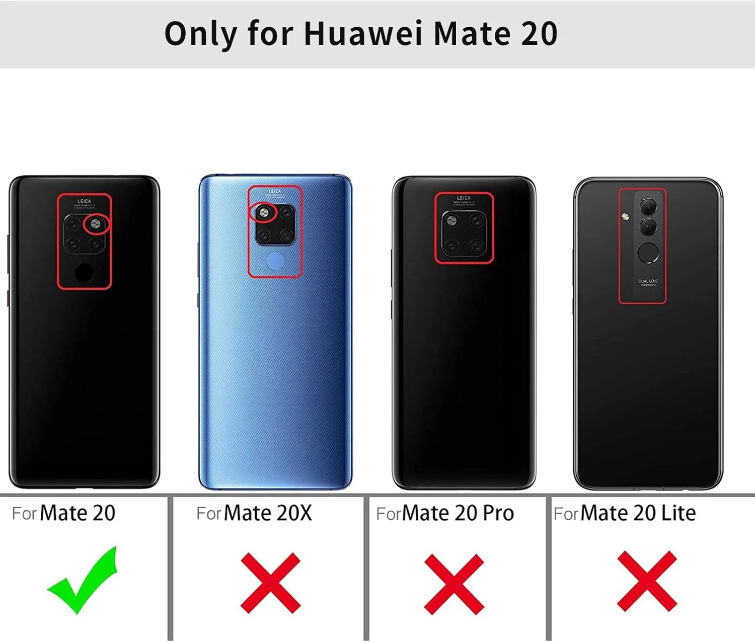 کاور محافظ باریک گوشی هواوی میت 20، کاور سیلیکونی با محافظت از دوربین، داخلی نرم و انعطاف پذیر (آبی، برای هواوی میت 20)