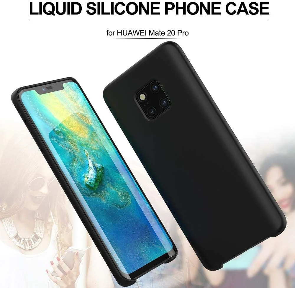 قاب سیلیکونی مایع گوشی هوآوی میت 20 پرو (مشکی)